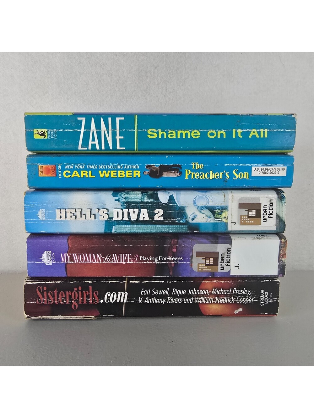 Spicy African American Urban Black Fiction Romance Drama Zane Carl Weber Anna J